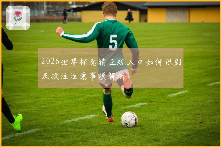 2026世界杯竞猜正规入口如何识别及投注注意事项解析